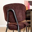 Chaise de salle à manger Rosa velours violet