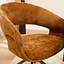 Chaise de salle à manger Suzie pivotante velours ocre