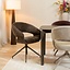 Chaise de salle à manger Suzie pivotante velours brun