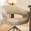 Chaise de salle à manger Suzie pivotante velours beige