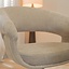 Chaise de salle à manger Suzie pivotante velours beige