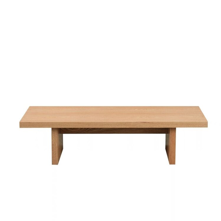 Table basse Jersey 120x50 cm chêne blanc