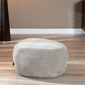 Pouf Fenna velours beige