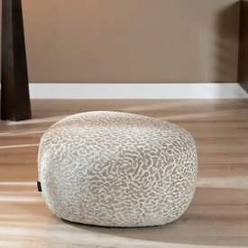 Pouf Fenna taupe leopard