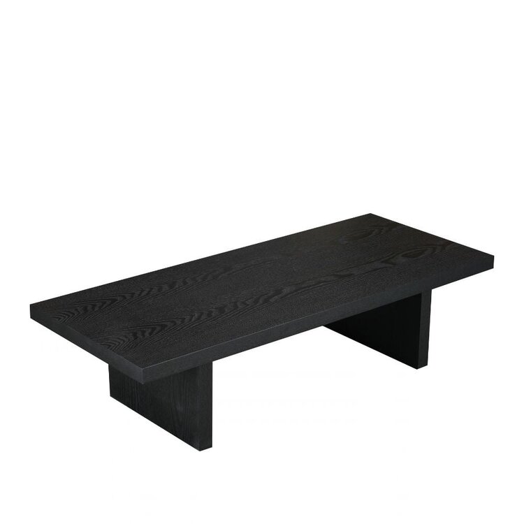 Table basse Jersey 120x50 cm chêne noir