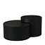 Set de tables basses Ontario Ø55 / Ø80 cm chêne noir
