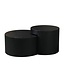 Set de tables basses Ontario Ø55 / Ø80 cm chêne noir