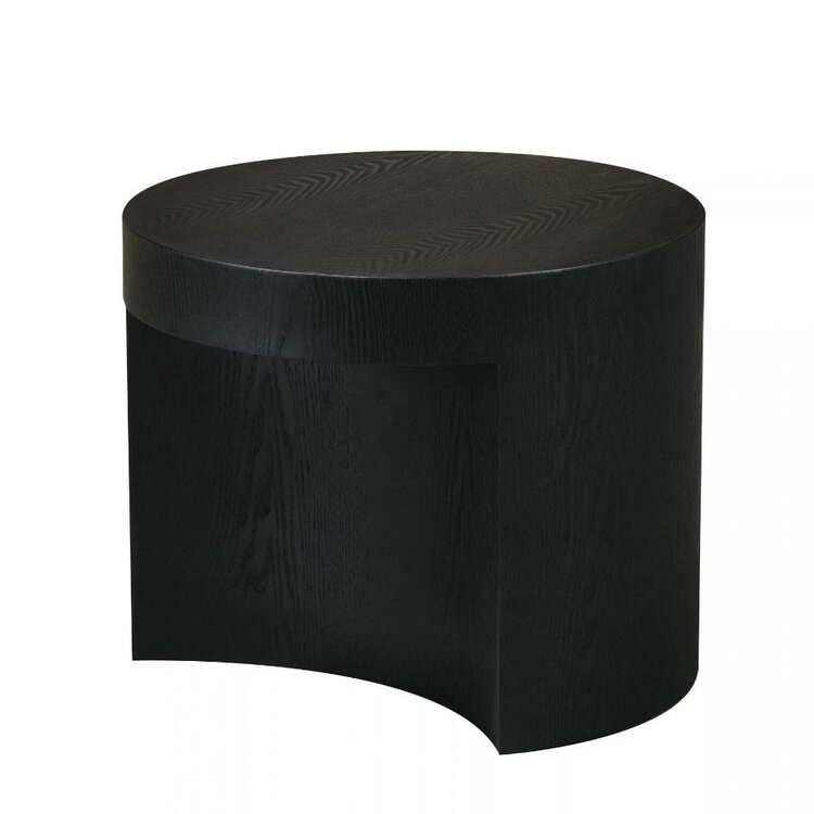 Set de tables basses Ontario Ø55 / Ø80 cm chêne noir
