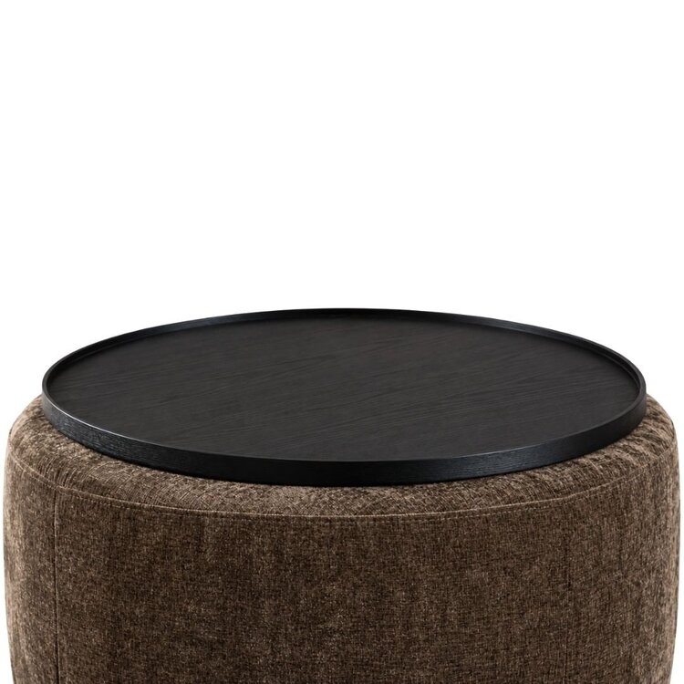 Plateau Helena rond ø89 cm chêne noir