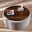 Plateau Helena rond ø89 cm chêne rustique