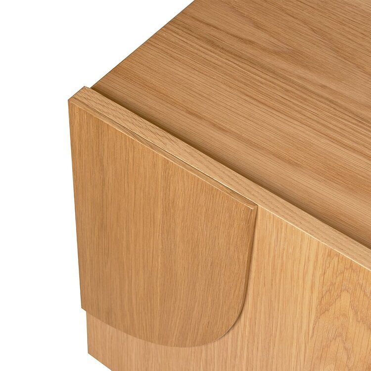 Meuble TV Mats chêne clair 160 cm