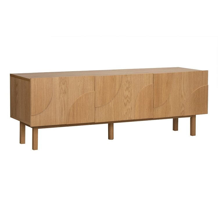 Meuble TV Mats chêne clair 160 cm