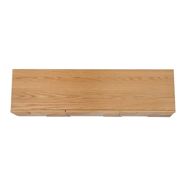 Meuble TV Mats chêne clair 160 cm
