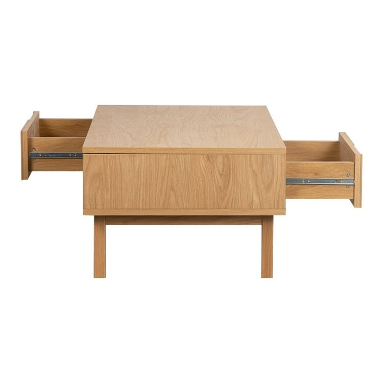 Table basse Mats chêne clair 120 x 40 cm