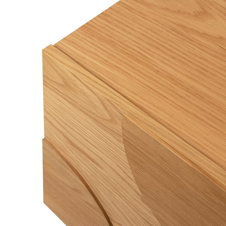 Table d’appoint Mats chêne clair 48 x 55 cm