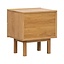 Table d’appoint Mats chêne clair 48 x 55 cm