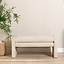 Banc de salle à manger Lux leopard taupe 100 cm