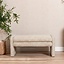 Banc de salle à manger Ravi chenille beige/taupe 100 cm