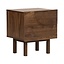 Table d’appoint Mats chêne rustique 48 x 55 cm