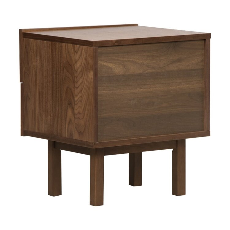 Table d’appoint Mats chêne rustique 48 x 55 cm
