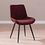Chaise de salle à manger Vic velours violet
