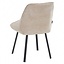 Chaise de salle à manger Lynn velours beige