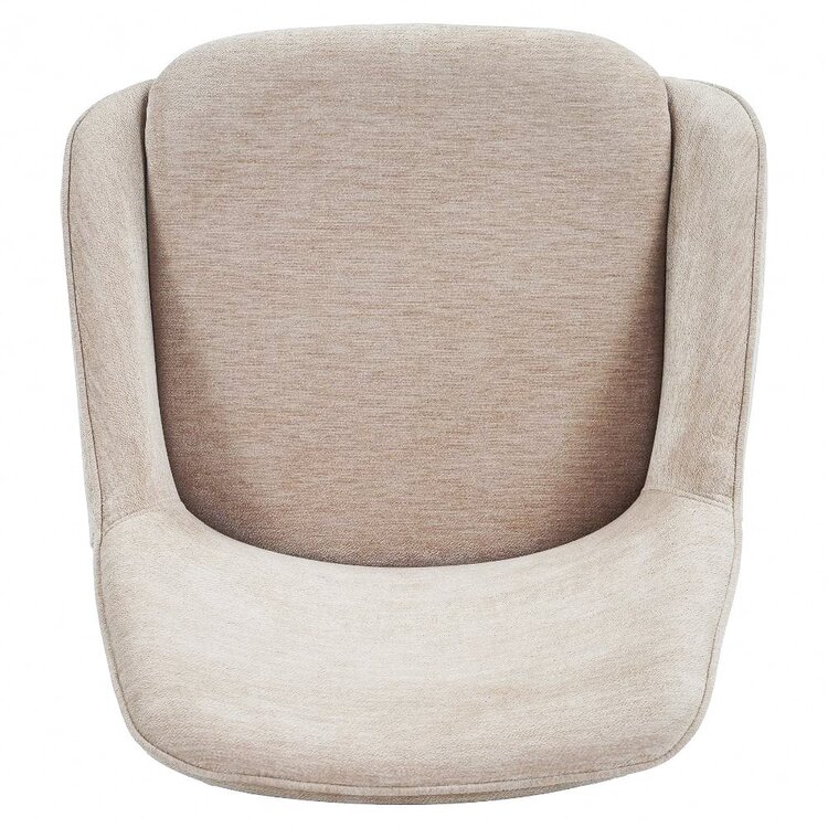 Chaise de salle à manger Lynn velours beige