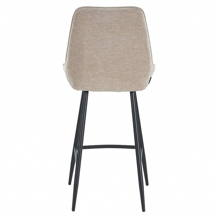 Tabouret de bar Lynn velours beige 71 cm