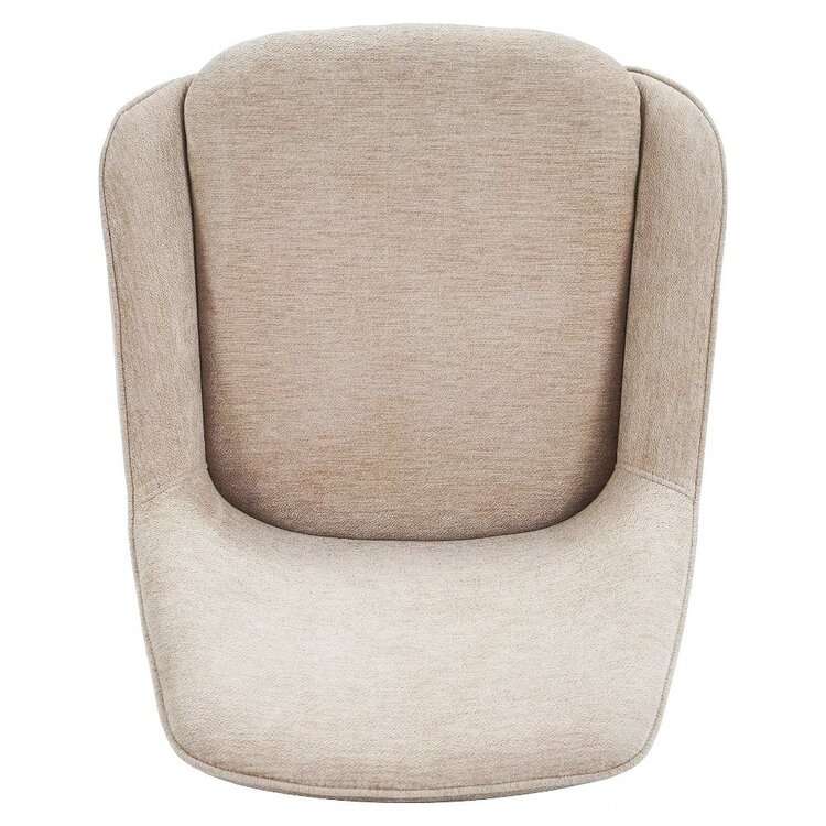 Tabouret de bar Lynn velours beige 71 cm