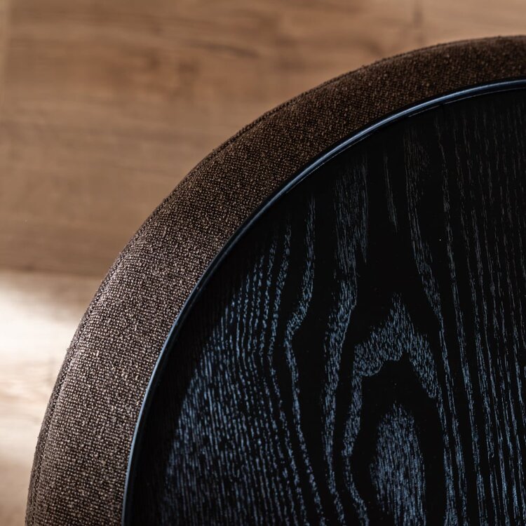 Plateau Helena rond ø59 cm chêne noir