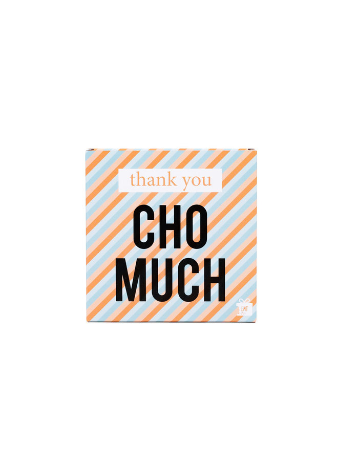 Thank you cho much - chocolade in een doosje