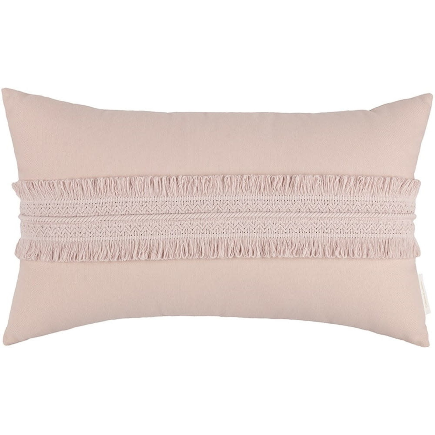 Cotton&Sweets Rectangular lace pillow Powder pink