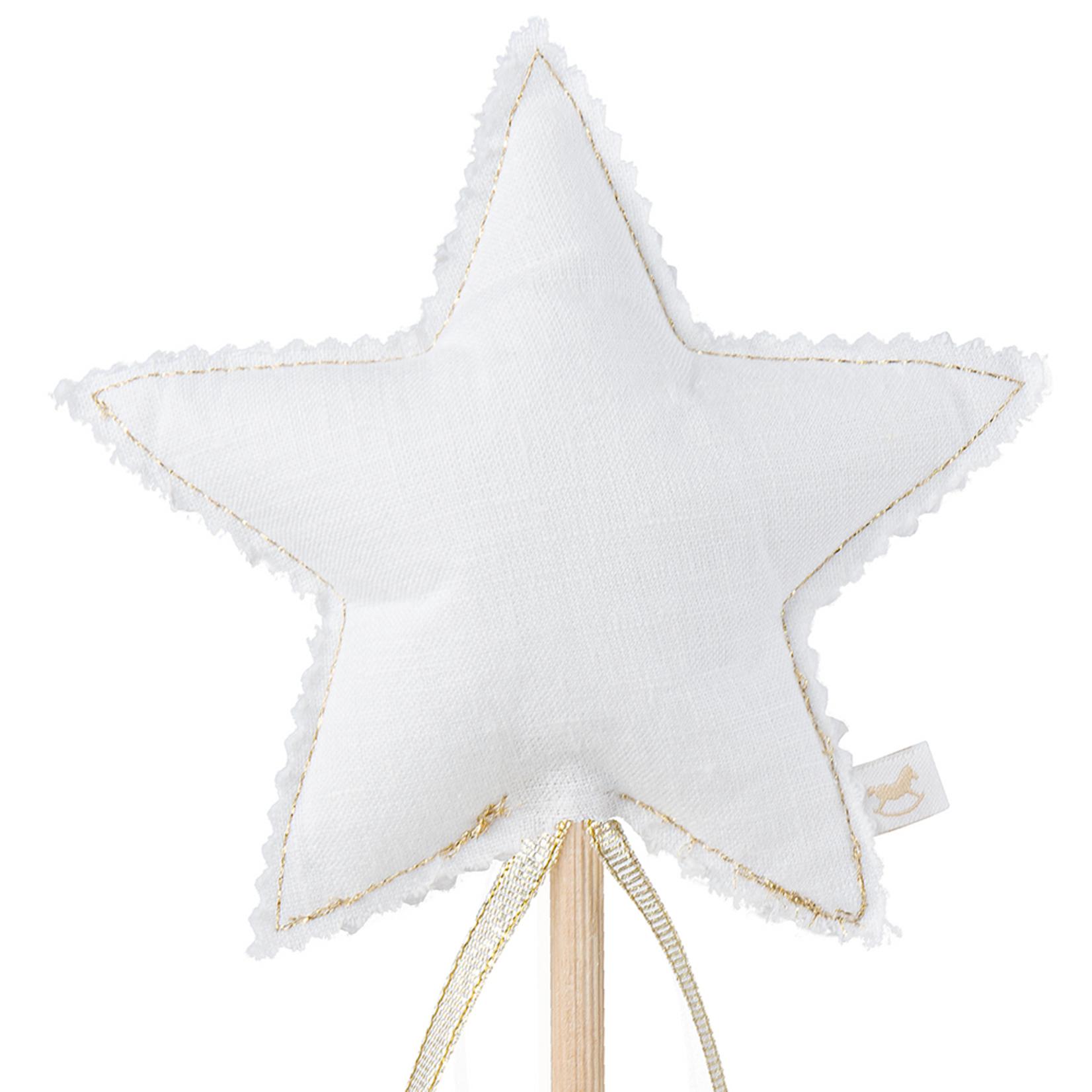 Cotton&Sweets Wand PN White with gold ribbon