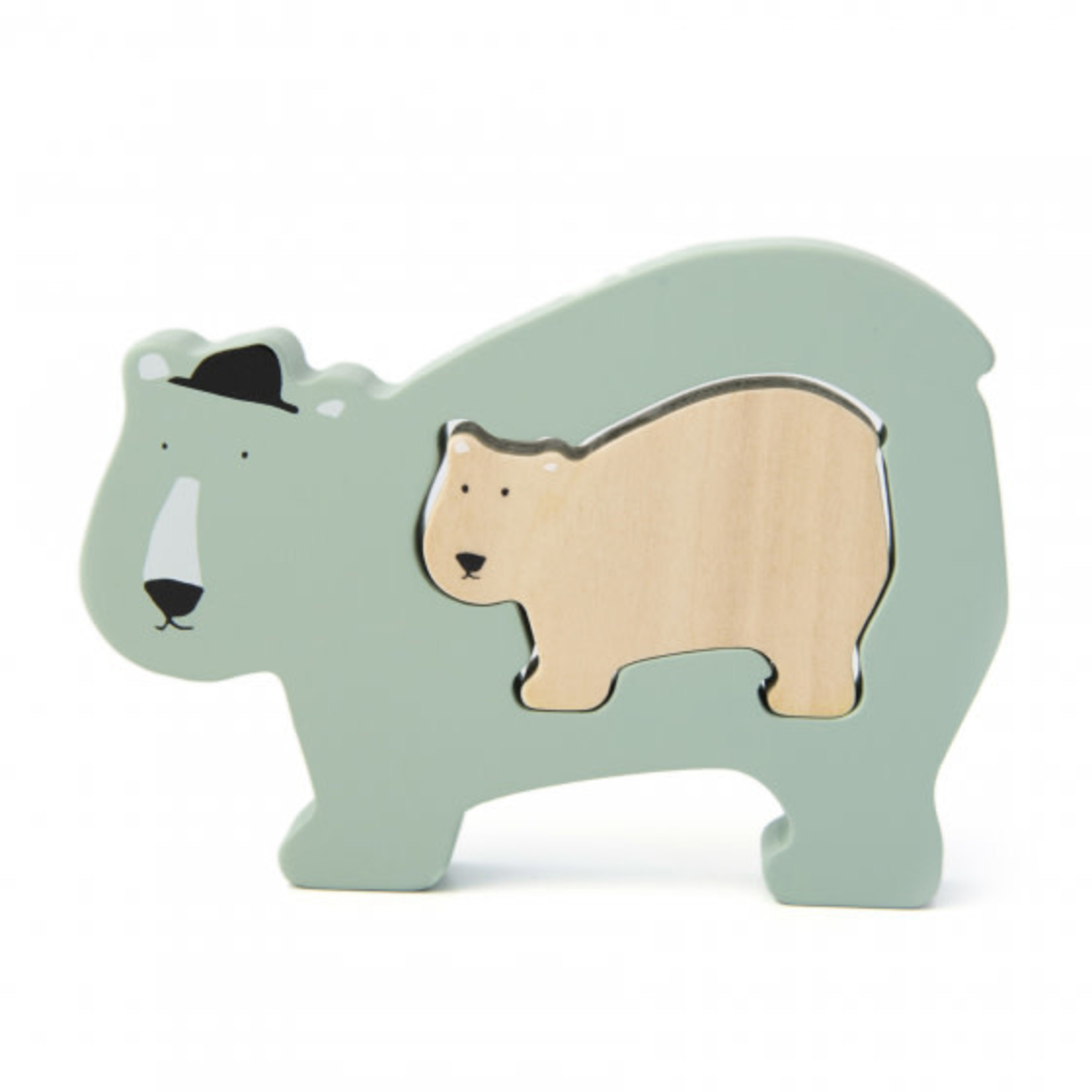 Trixie Houten babypuzzel - Mr. Polar Bear