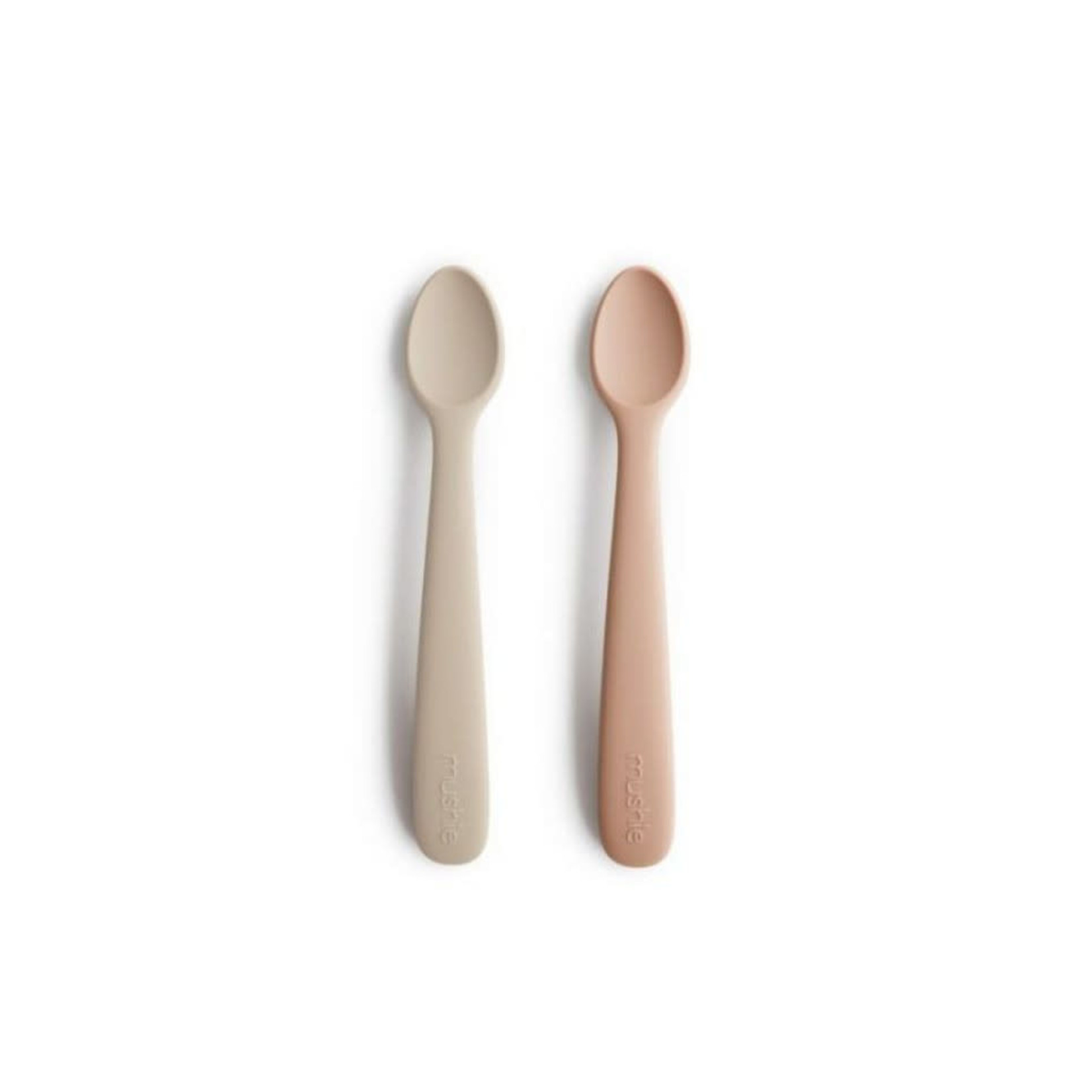 Mushie BABY SPOON - Blush/Shifting sand