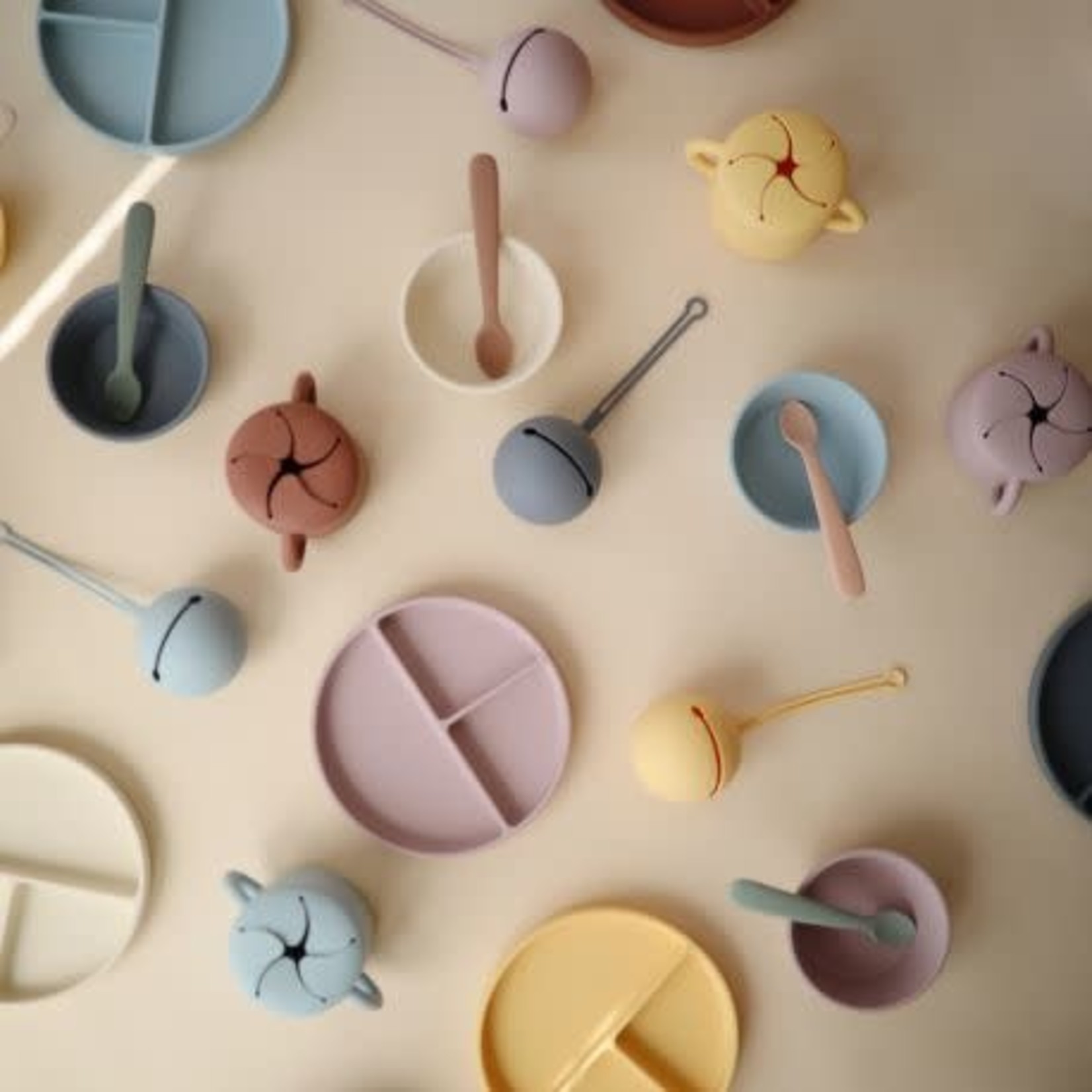 Mushie SILICONE BOWL - Powder Blue