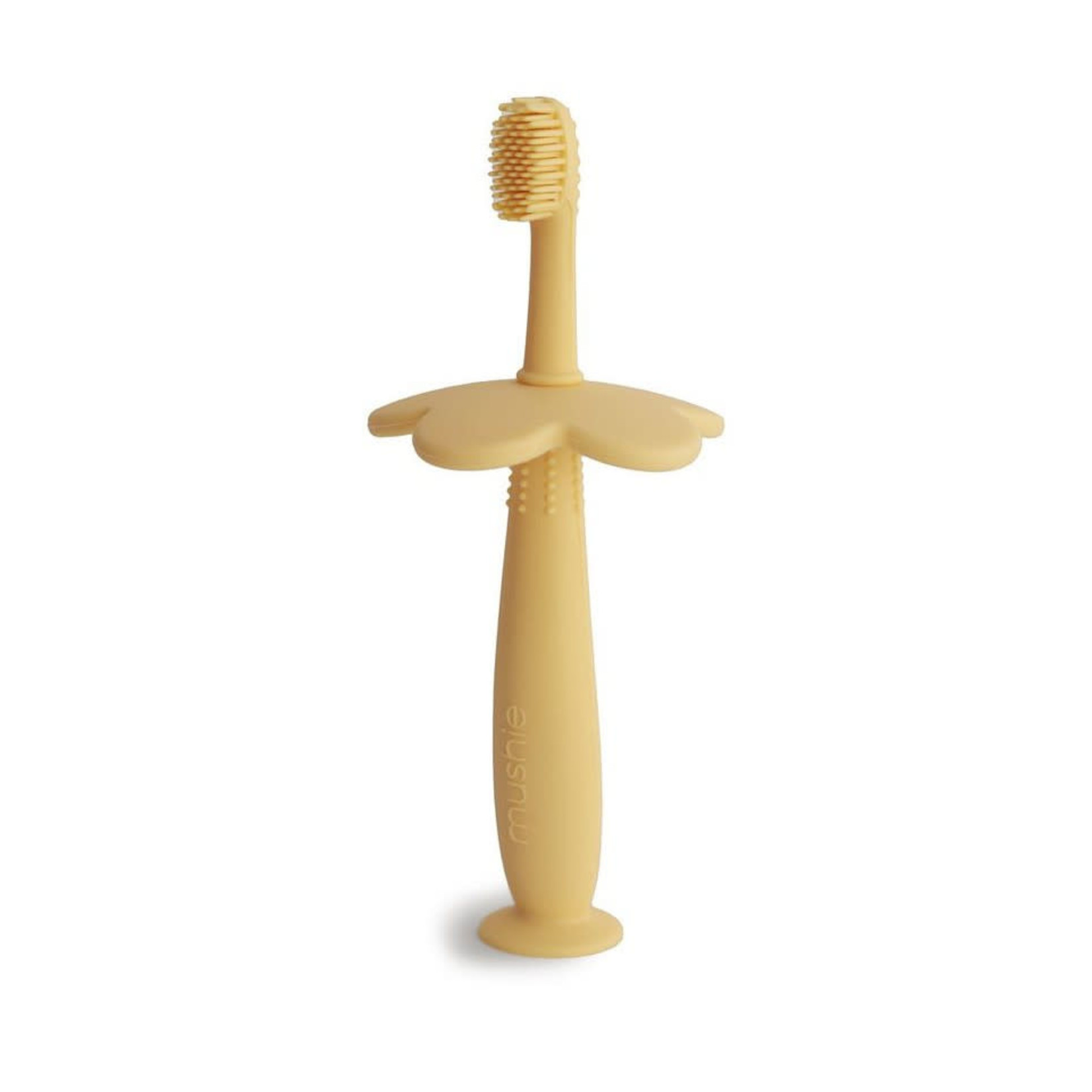 Mushie TRAINING TOOTHBRUSH FLOWER - Pale Daffodil