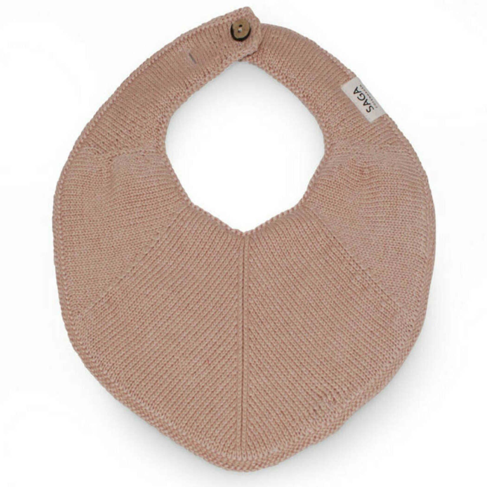 Saga KNITTED BIB - FJOLA- Old Rose