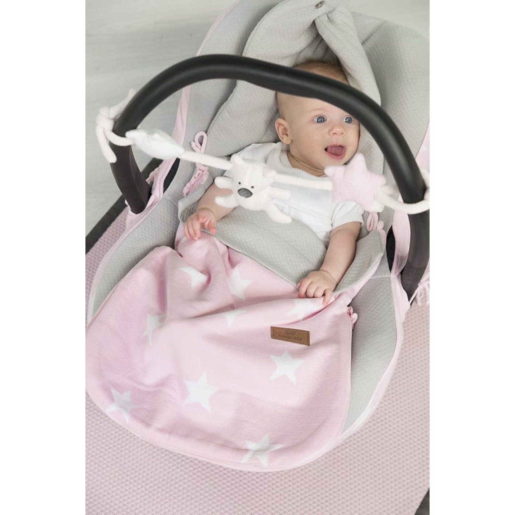 Baby's only Wagenspanner classic roze/baby roze/wit