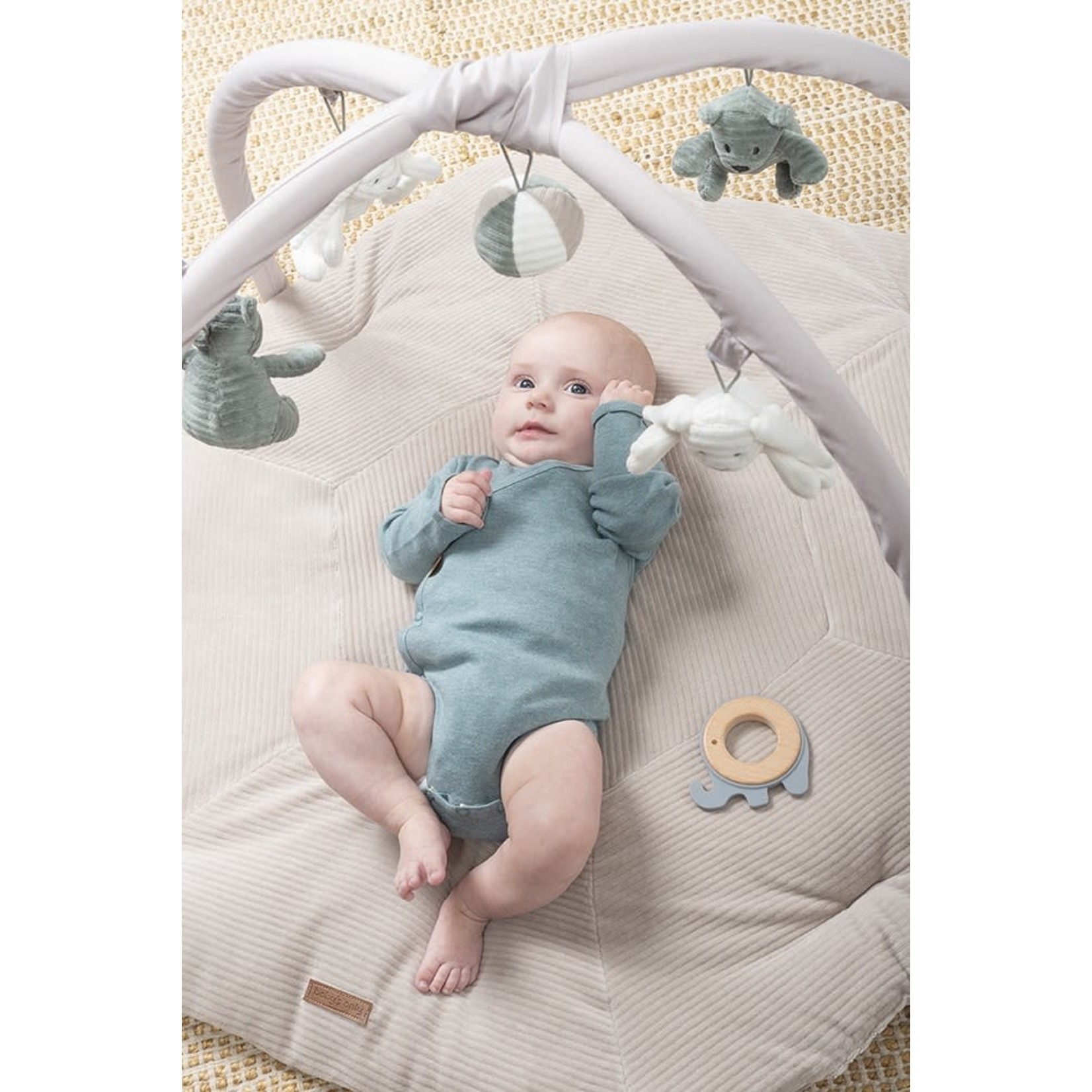 Baby's only Speelkleed Sense zeegroen/kiezelgrijs/wit