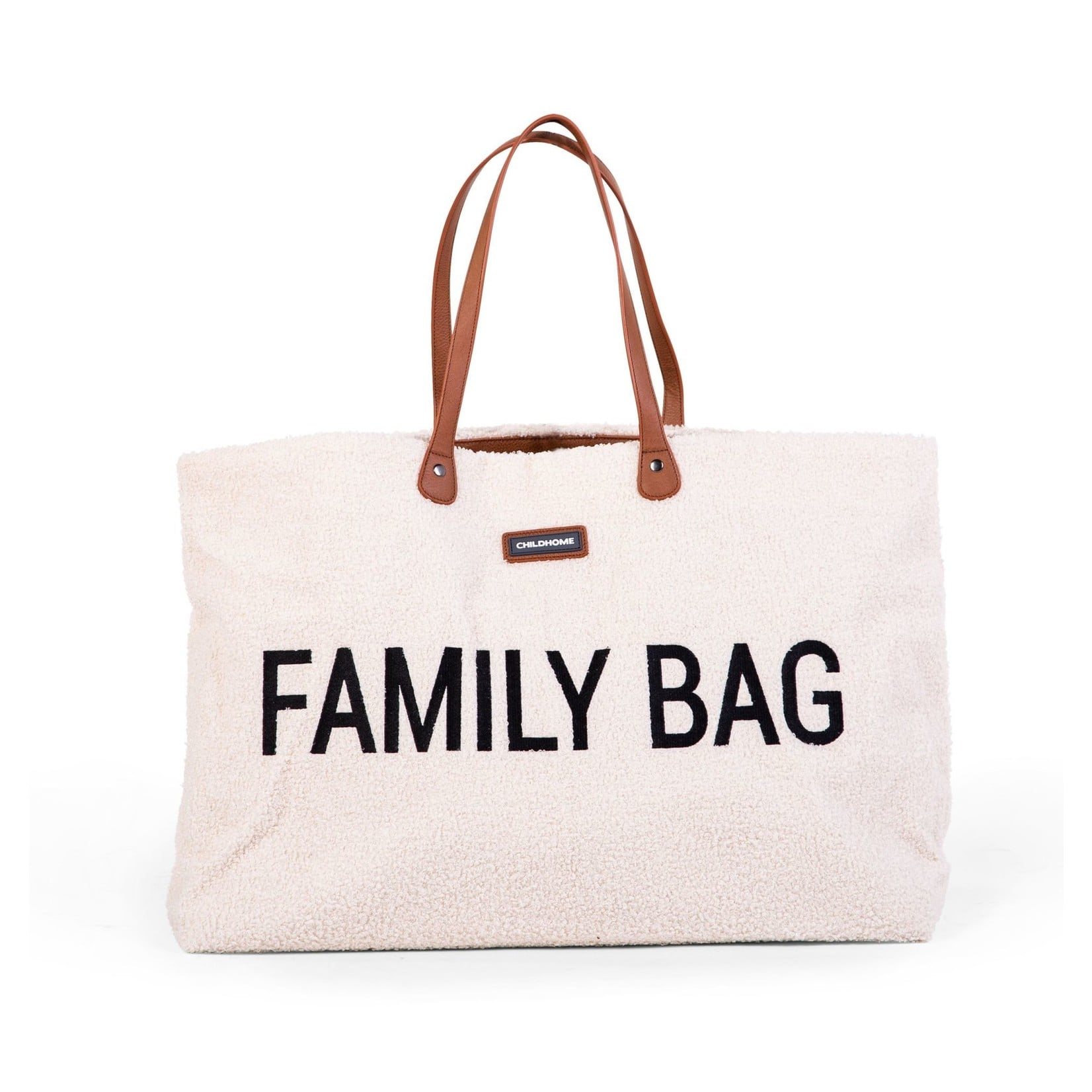 Childhome FAMILY BAG TEDDY ECRU