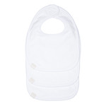 Lässig Newborn Bib 3 pcs assorted white