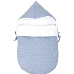Poetree kids Voetenzak 5 punts gordel Chevron Denim Blue