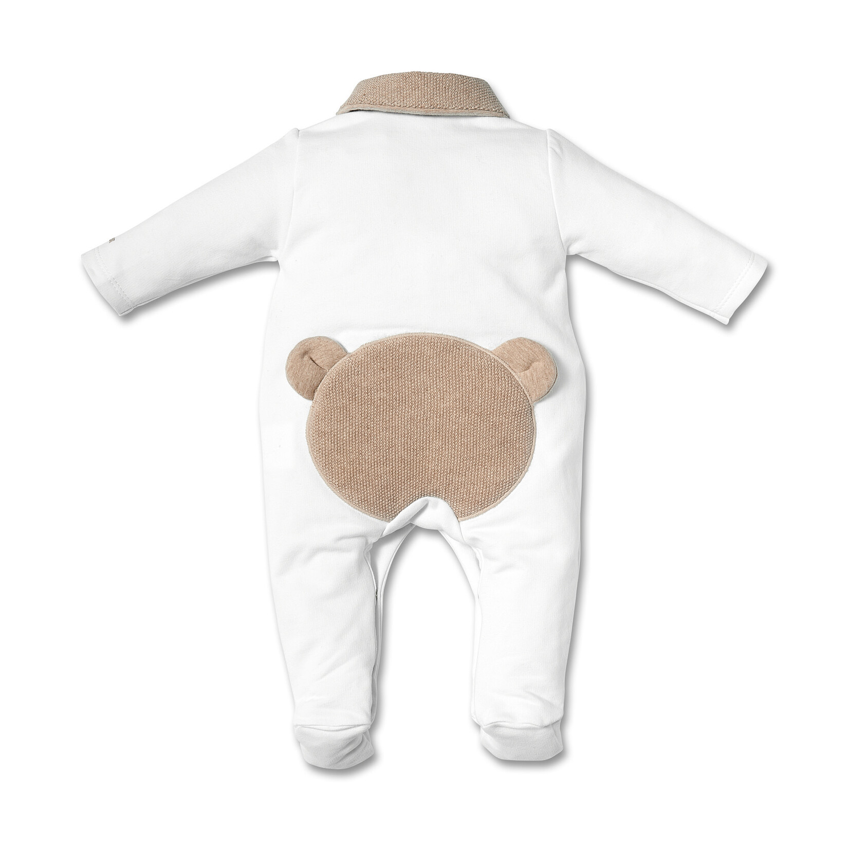 First rompersuit   FIRST TEDDY ESSENTIALS BEIGE