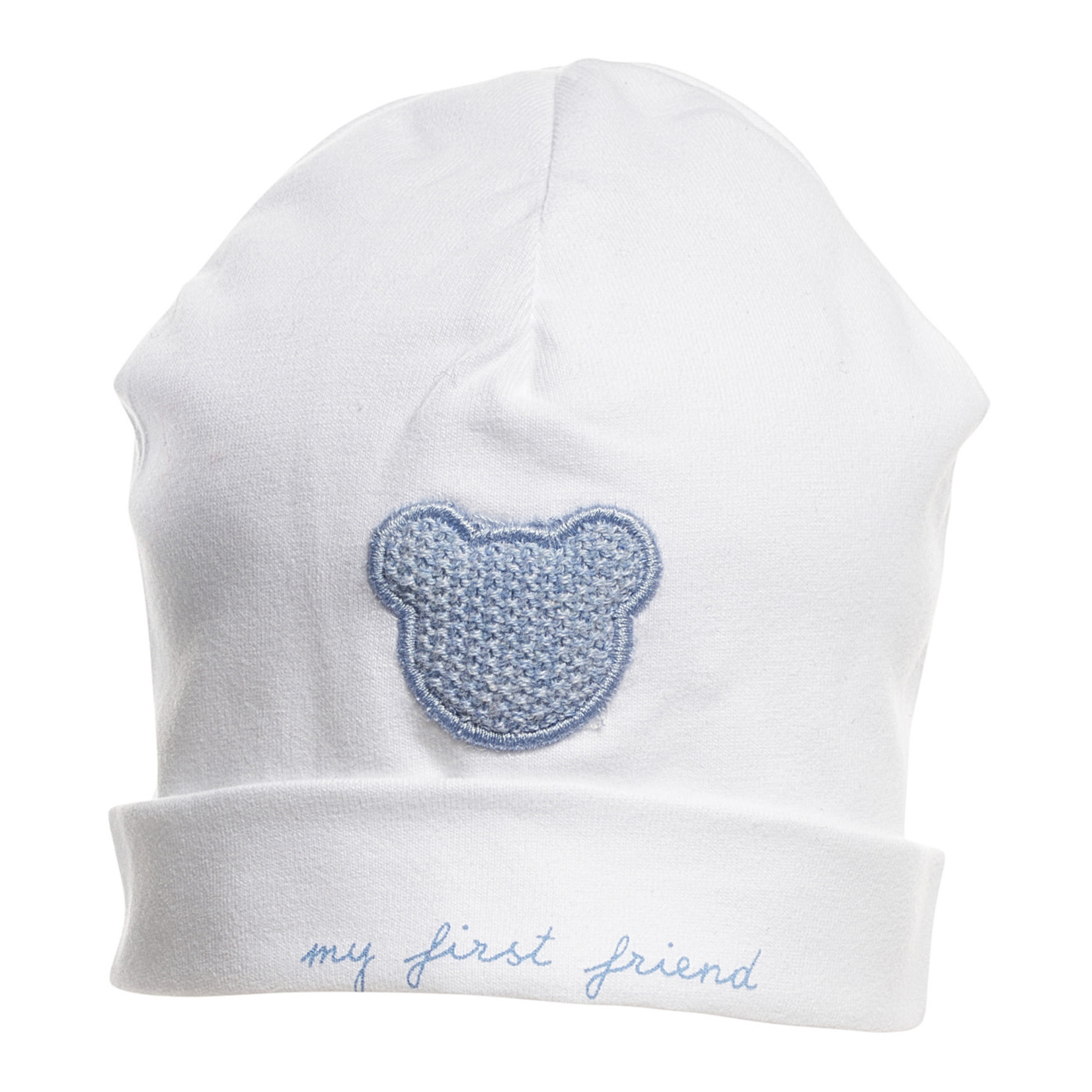 First bonnet   FIRST TEDDY ESSENTIALS AZZURO