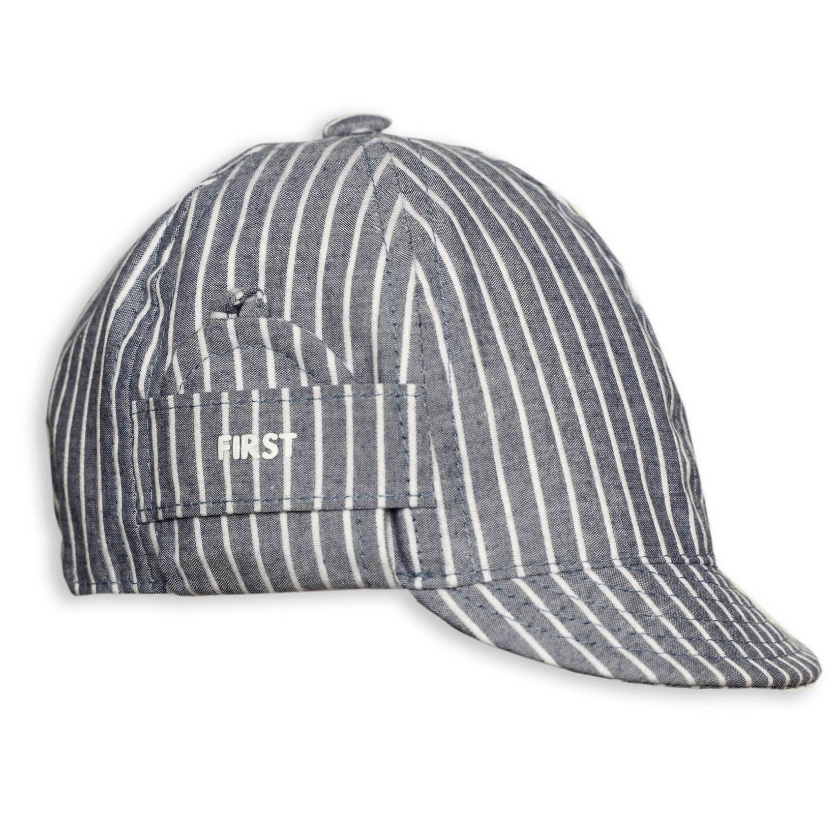 First navy striped Boys cap sport