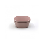 Mushie BOWL square - Blush 2pc