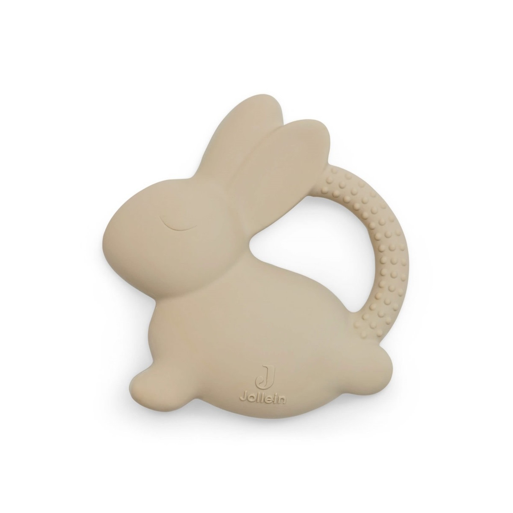 Jollein Bijtring rubber Bunny nougat