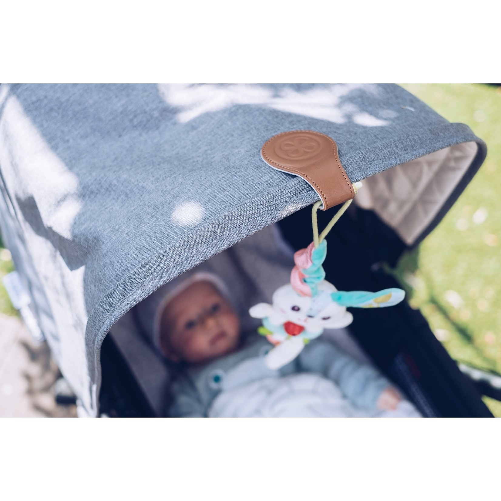 Cloby LEREN SWADDLE CLIPS BRUIN