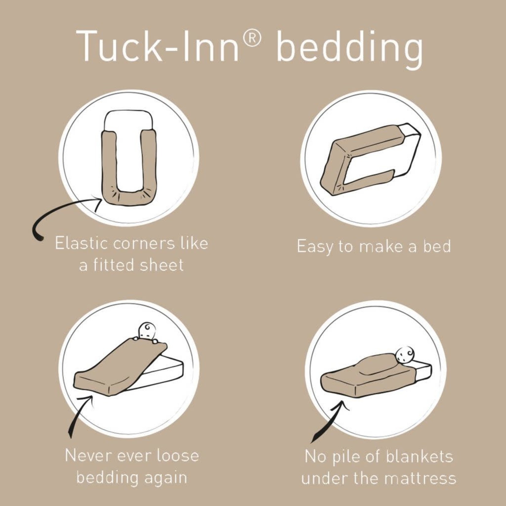 Tuck-Inn Deken Bed Corduroy Sand